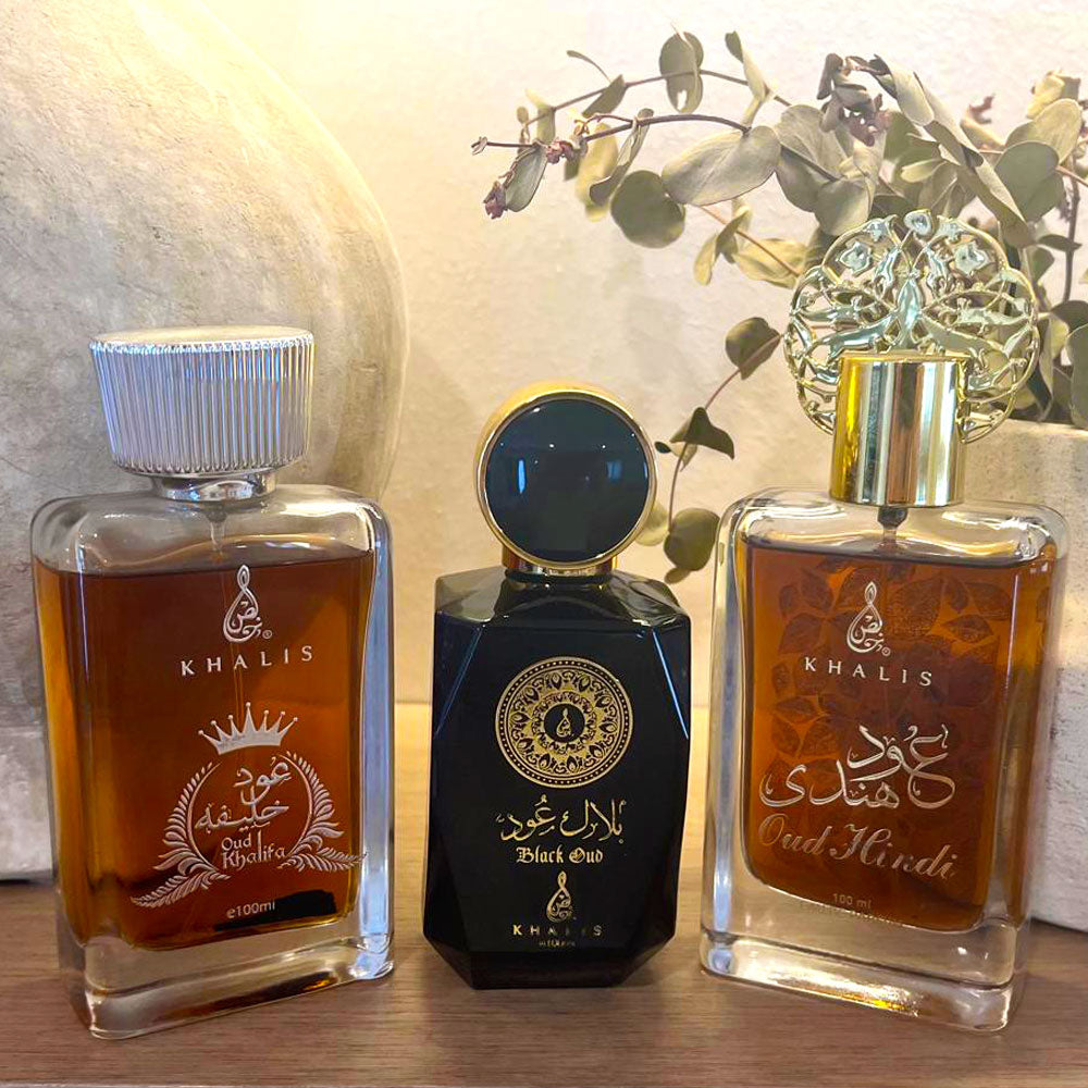 Summer Oud Trio: Oud Khalifa, Black Oud Oud Hindi Maison dOrient