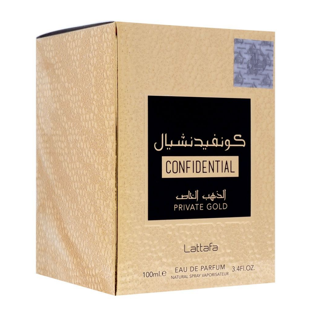 Confidential Private Gold EDP - 100ML By Lattafa - Maison dOrient Confidential Private Gold EDP - 100ML By Lattafa - Maison dOrient