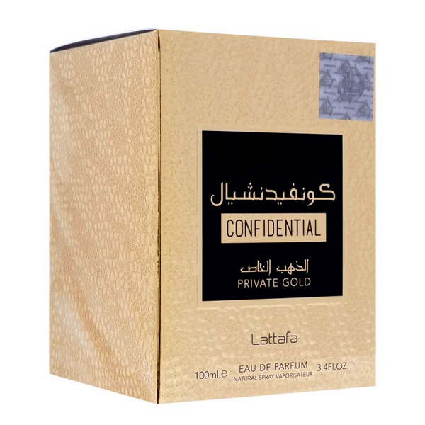 Confidential Private Gold EDP - 100ML By Lattafa - Maison dOrient