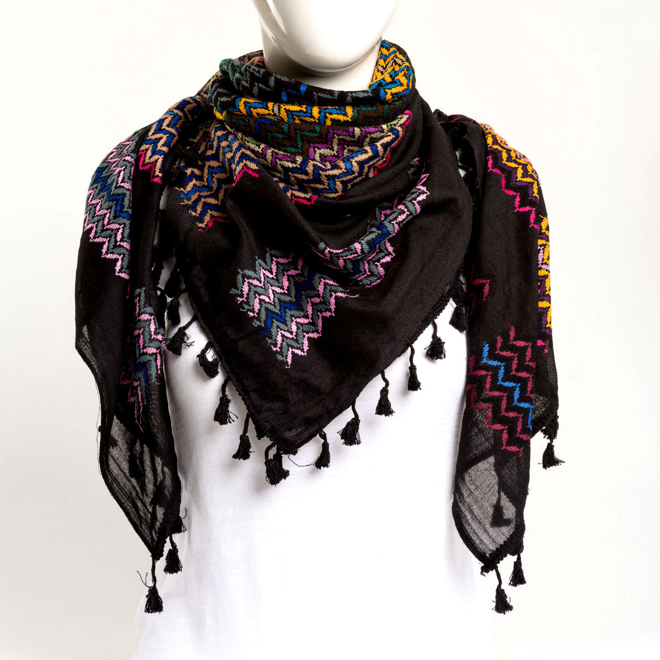 Authentic Hand Loomed Shawl (Melange (a mix ))