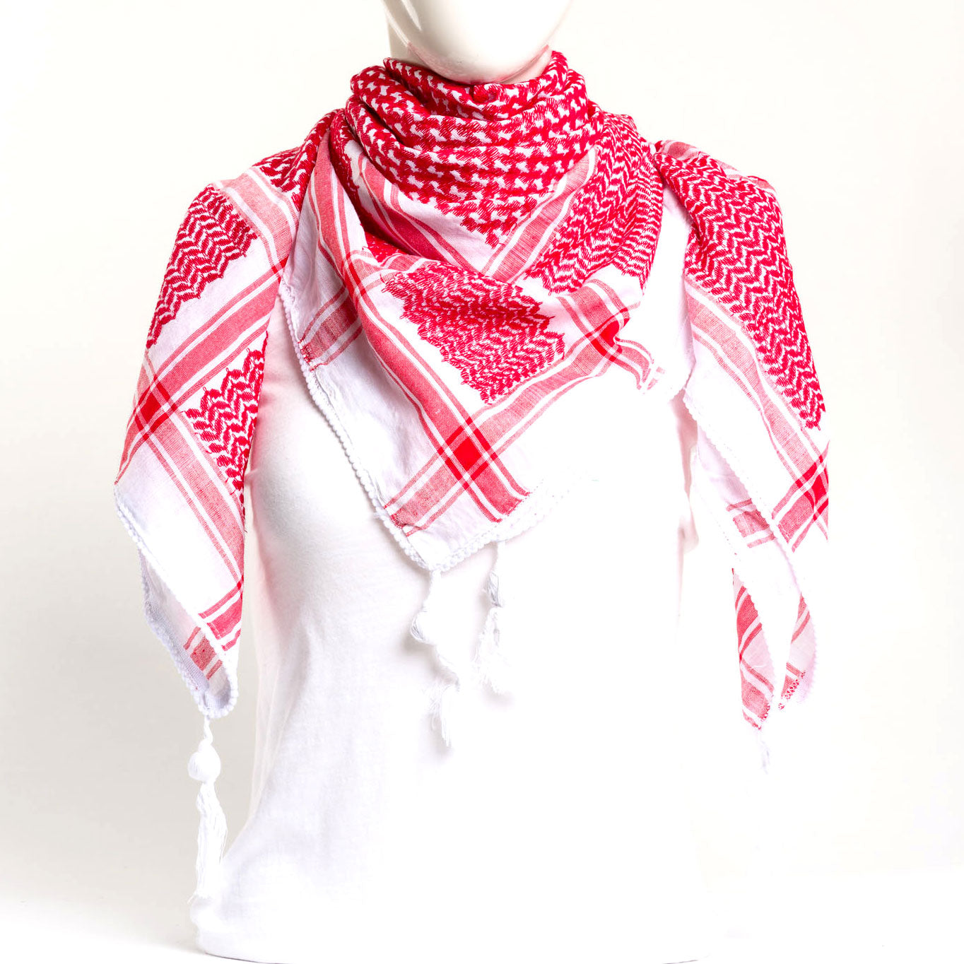 Authentic Hand Loomed Shawl (Scarlet)