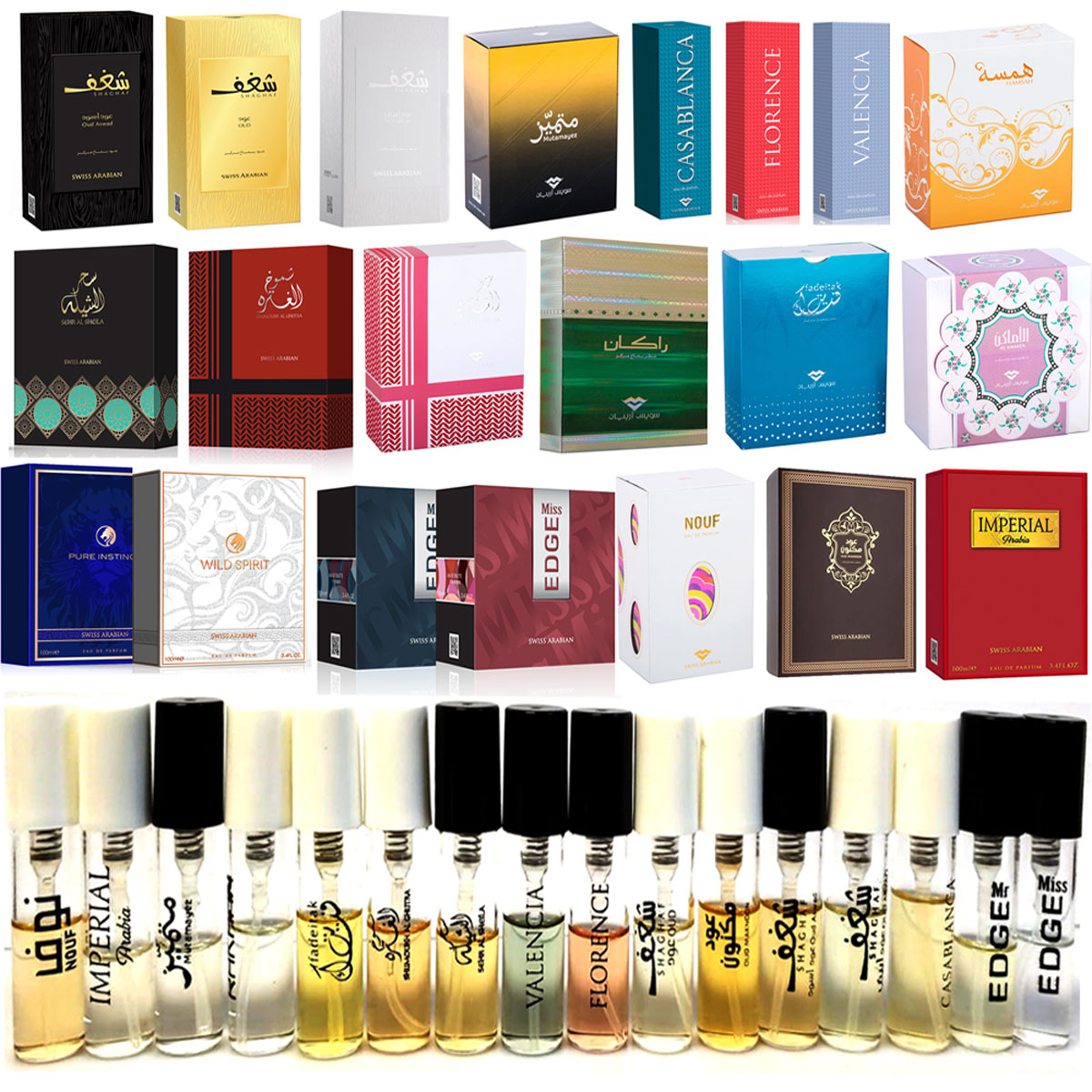 Swiss Arabian Perfume and Cologne Samples
