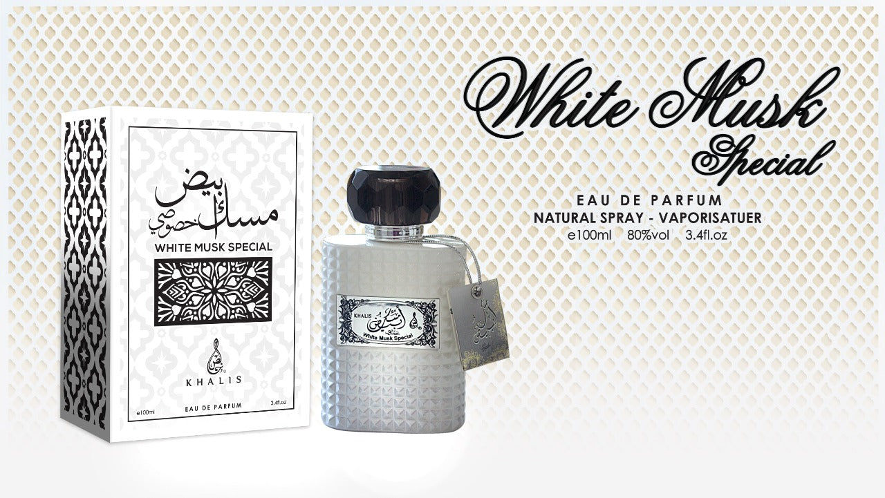WHITE MUSK SPECIAL 100 Unisex and for Men and Women by Khalis Perfumes of Dubai - Maison